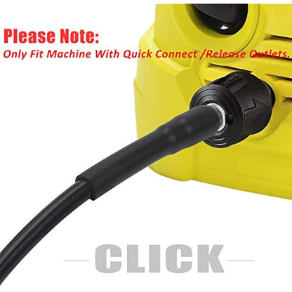 STYDDI 15M/49Ft High Pressure Washer Replacement Hose Extension for Karcher K Series Pressure Washers K2, K3, K4, K5, K7, Click Type Plug Quick Connector