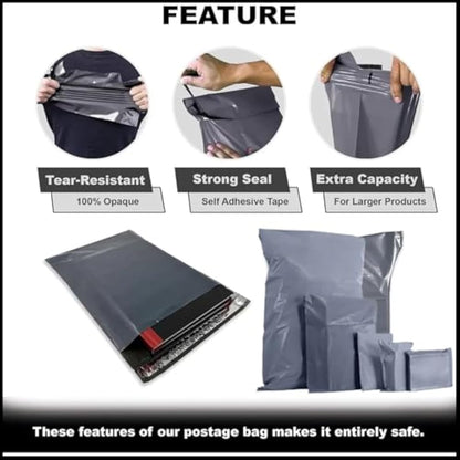 DVIVA 20pcs Postage Bags for Clothes |22"x30" Waterproof and Tear-Proof Mailing Bags | Large Parcel Bags for Delivery, Shipping & Packages