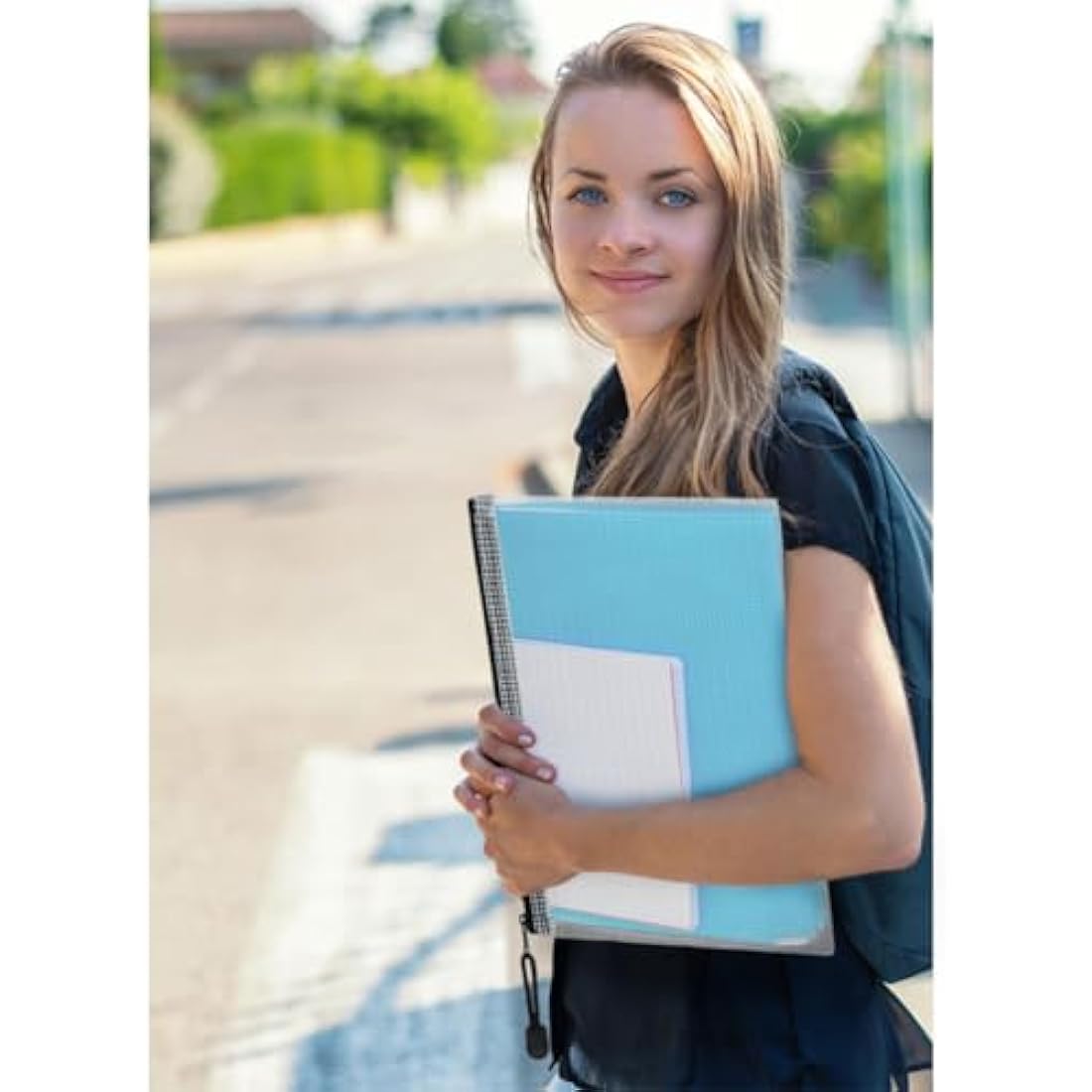 Vicloon Plastic Wallets, 15Pcs A4 A5 A6 Zip Lock Bags, Mesh Document Wallet Document Folders Plastic Pockets Zipper File Wallet for School Office Homework Travel Storage Bags (Color Zipper)