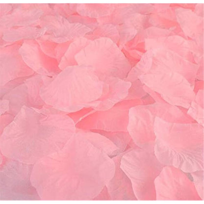 RuiChy 1000pcs Silk Artificial Rose Petals for Wedding Flowers Home Party Romantic Night Anniversary Valentine's Day, Pink
