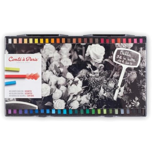 Conte a Paris color Carre Crayons - Assorted colors (Pack of 48)