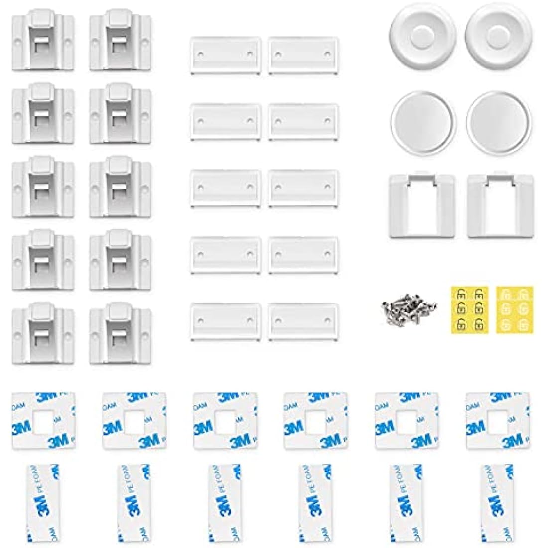 Dokon Child Safety Magnetic Cupboard Locks (10 + 2 Keys), No Tools Or Screws Needed, Baby for Cabinets and Drawers