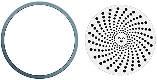 1 Pcs Shower Drain Cover Hair Catcher, Drain Protector Good Grips Easy Clean Strainer Stainless Steel Hair Trap Mesh for Shower Bath Drain Filter