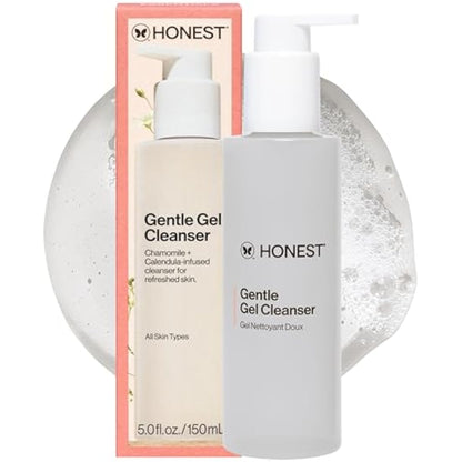 Honest Beauty Gentle Gel Cleanser with Chamomile & Calendula Extracts | Sulfate Free, Paraben Free | 5.0 fl. oz.