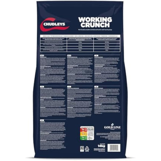 Chudleys Working Crunch Complete Dry Dog Food with Joint Care Package, 15 kg