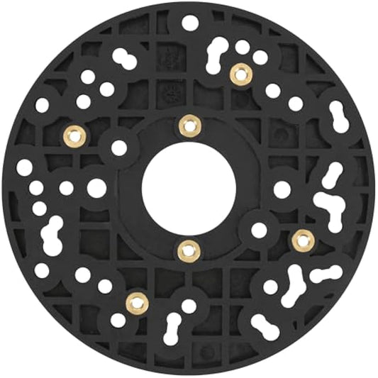 Trend Universal Plunge Router Sub-Base, 150mm, Enhanced Compatibility for 1/4 Inch Plunge Routers, UNIBASE/150