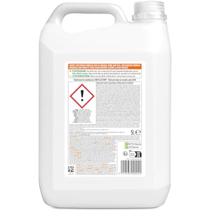 Ecover Floor Soap Refill, Multi-Surface Floor Soap For A Bright Finish, Orange and Lemon Scent, Pack of 1, 1 x 5L