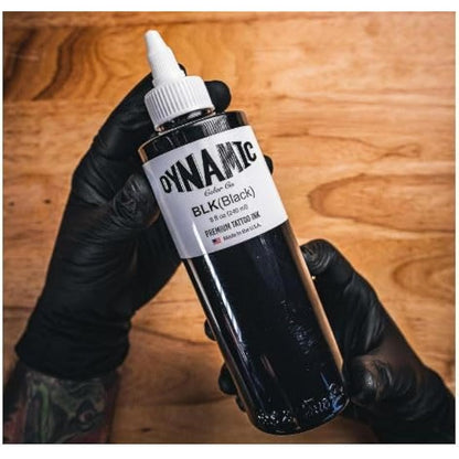 Dynamic color co. Tatto Ink 240ml 8oz for Tattoo Lining & Shading