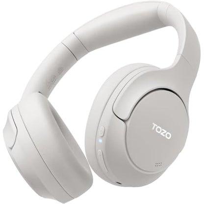 TOZO HT2 Hybrid Active Noise Cancelling Wireless Headphones, 60H Playtime Lossless Audio Over Ear Bluetooth Headphones, Hi-Res Audio Deep Bass Foldable Lightweight Headset for Workout