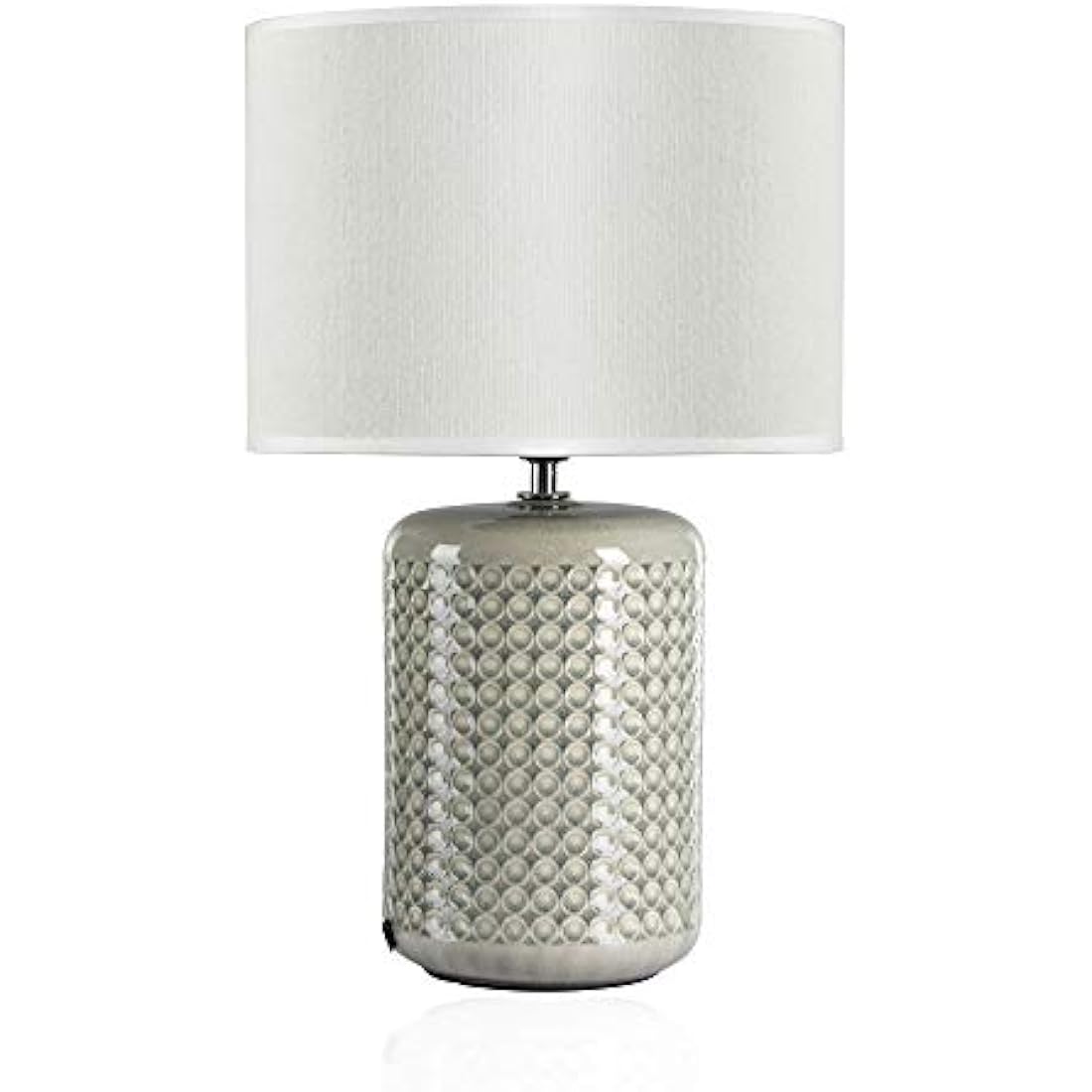 Pauleen 48020 Go for Glow max. 20W for E27 Bedside Table luminaire Green Beige 230V Ceramic/Fabric Without lamp