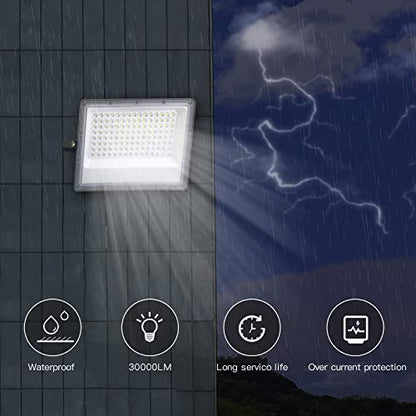 Tayire 200W LED Floodlight Outdoor, 20000LM LED Security Lights, Cold White 6500K, Super Bright Led Spot Lights, Waterproof IP65, Wall Light Work