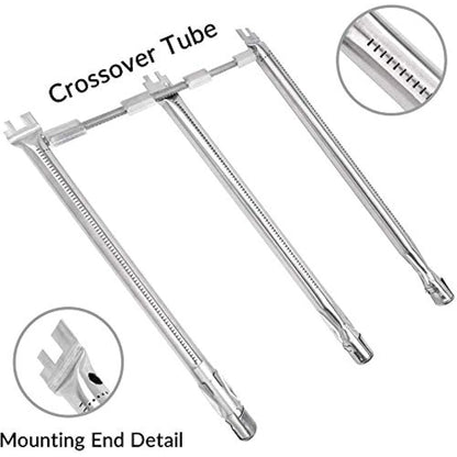 LOKHING 69787 Grill Burner Tube 45.7 CM for Weber Spirit 300 Series, Spirit E310 S310 E320 S320 E330 S330 SP330 (2013 and Newer), Fits Up Front Control