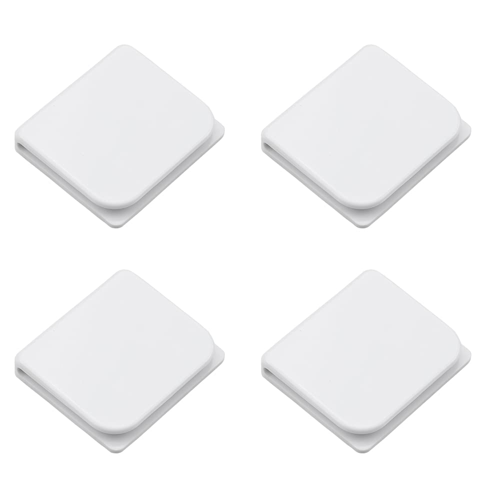 XHNFCU 4 Pcs Self-Adhesive Shower Curtain Clips - Windproof Anti-Splash Protect for Holding and Stopping Curtains