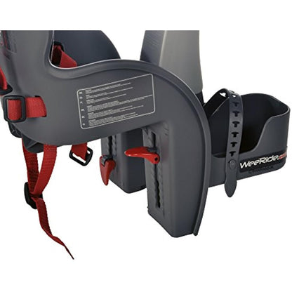 WeeRide Classic Safe Front Mounted Children's Bike Seat Ages 1-4 in Grey