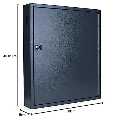 PAVO Deluxe Key Cabinet, Dark Grey, 8 x 38 x 45 cm