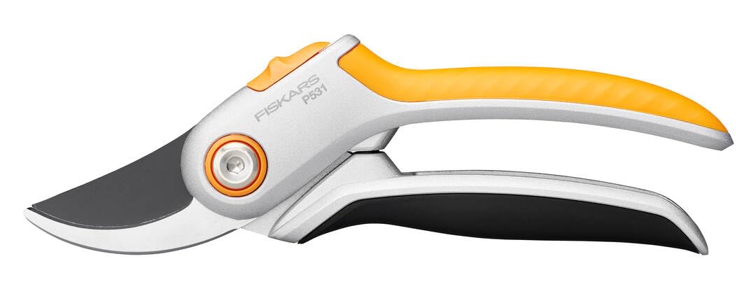 Fiskars 1057168 Plus Metal Secateurs Bypass Silver