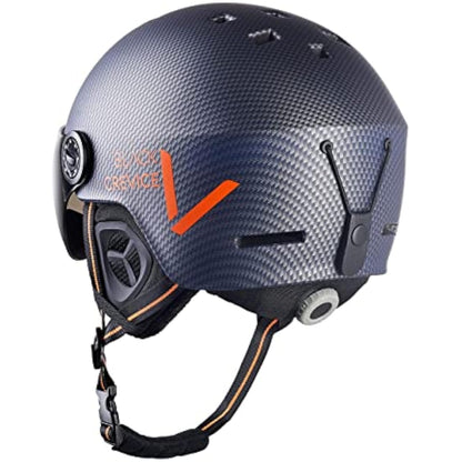Black Crevice Sölden Unisex Adult Ski Helmet with Visor, Unisex - Adults, BCR143956