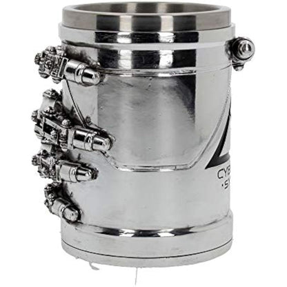Nemesis Now B4656N9 Terminator 2 Tankard 17cm, Resin w/Stainless Steel Insert, Silver