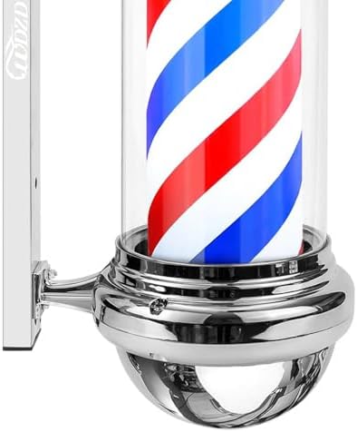 WDZD 29'' Silver Barber Pole Light