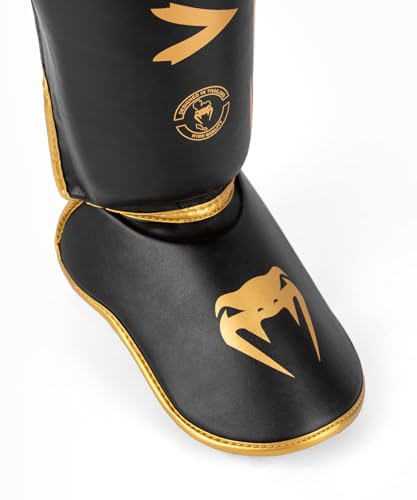 Venum, Challenger Standup Shin Guards, Men's, XL, Black/Gold