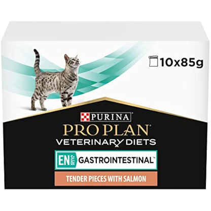PRO PLAN VETERINARY DIETS EN Gastrointestinal Wet Cat Food Salmon 10 pack of 85g
