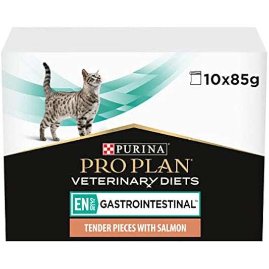 PRO PLAN VETERINARY DIETS EN Gastrointestinal Wet Cat Food Salmon 10 pack of 85g