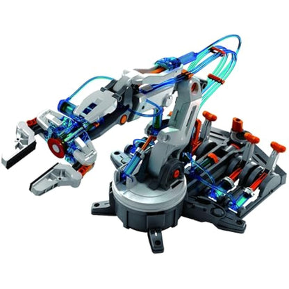 CONSTRUCT & CREATE Hydraulic Robot Arm DIY STEM Build Your Own Project Kit Set