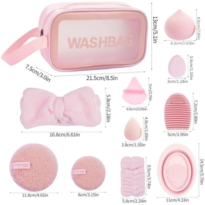 MAANGE Makeup Brushes 54 Pcs Makeup Tool Set, Multi-functional Make up Brushes Set for Foundation Eye Shadow Powder Concealers (Pink, 54 Pcs)