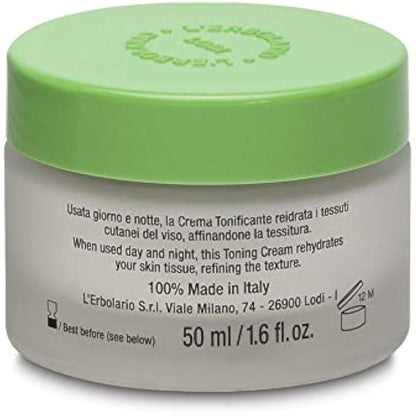 LErbolario Face Cream with Ginkgo Biloba and Red Grape for Unisex 1.6 oz Cream