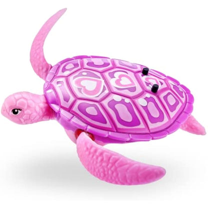 Robo Turtle Robotic Swimming Turtle by ZURU, Swims, Battery Powered, bath Toy(2 Pack, Green & Pink)