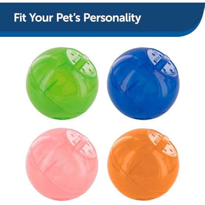 PetSafe Pet Supplies SlimCat Food-Dispensing Cat Toy Green, Treat Toy, Interactive Food Dispenser, Activity Snack Ball for Cats of All Ages, Green, Medium