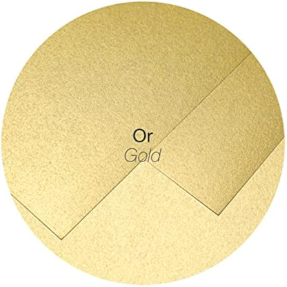 Clairefontaine - Ref 50088C - Pollen Iridescent Envelopes (Pack of 20) - 140 x 140mm in Size, 120gsm Paper, Suitable for Use with Inkjet or Laser Printers - Gold