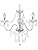 T&S 3 Light Chandelier, Pendant Lamp,Chrome,Clear.Acrylic Bedroom Living Room Ceiling Light … (Chrome) (Clear) (120)