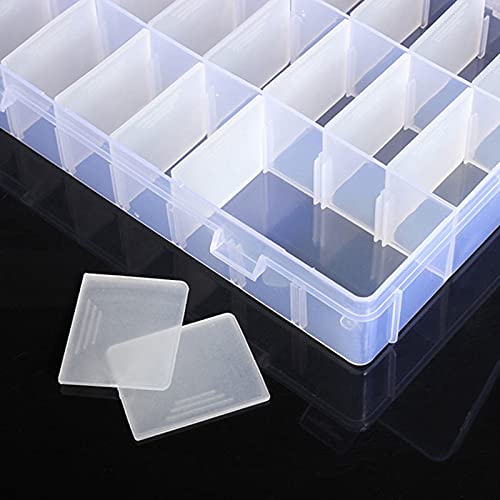 OriGlam 24 Compartment Electronic Components Storage Box Case, SMD SMT Case, Electronic Component Boxes