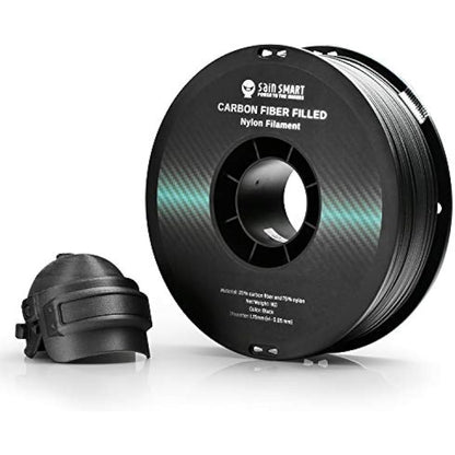 SainSmart 1.75mm Black ePA-CF Carbon Fiber Filled Nylon Filament 1KG (2.2lbs) Spool for 3D Printer