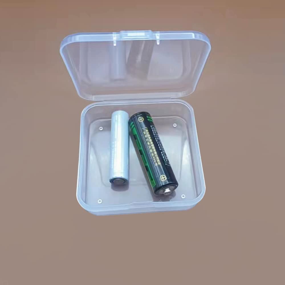 WYAN 15 Pcs Square Empty Clear Plastic Storage Containers Box Case