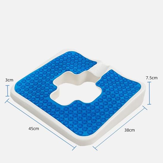 beolur Gel Circular Donut Cushions Chair Pad Memory Cotton Ice Silicone Technology Cushion avoids sores and Breathable for Office, Wheelchair, Sofa
