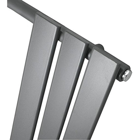 NRG 650x400 Flat Panel Heated Towel Rail Bathroom Rad Radiator Anthracite