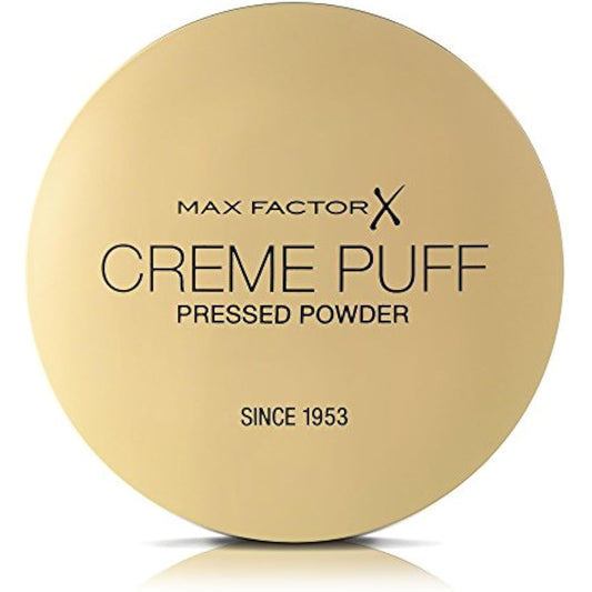 Max Factor Cream Puff Pressed Compact Powder, Glowing Formula for All Skin Types, 41 Medium Beige, 21 g