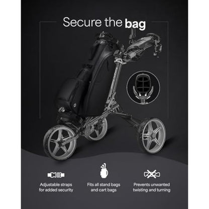 Caddytek CaddyLite Compact Semi-Auto Folding and Unfolding Golf Push Cart