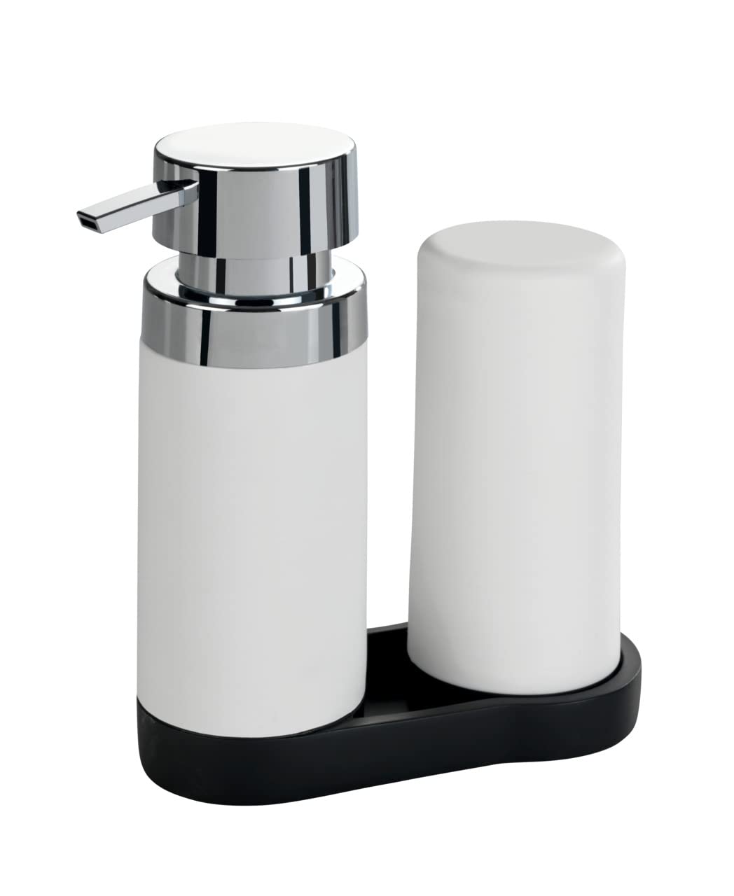WENKO Washing Station, Silicone, White, 15 x 18 x 7 cm
