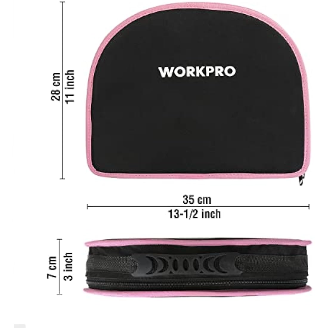 WORKPRO Pink Tool Kit 103-Piece, Pink Hand Tools Set for Home Repair, Tool Kit Portable with Hammer, Screwdriver Set, Tape Measure, Pliers, with Compact Storage Bag, New Home Gifts