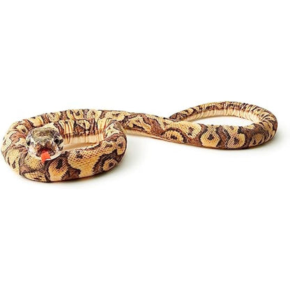 Zappi Co Kids Stuffed Soft Cuddly Plush Snake Toy-Part of Safari Animals Collection, Perfect for Kids (180 cm Length)(Burmese Python)