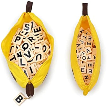 BANANAGRAMS | Bananagrams Big Letter | Word Game | Ages 7+ | 1-8 Players | 10+ Minutes Playing Time