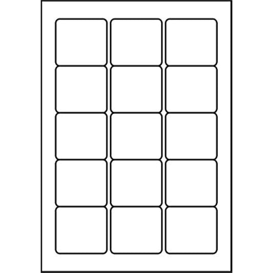SmithPackaging A4 Self Adhesive Address Labels, 15 Labels Per Sheet, 100 Sheets, 59 x 51mm 1500 Labels