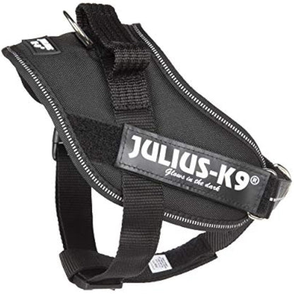 Julius-K9 Dog Harness with Front Control Belt, Black, S/Mini