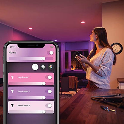 Philips Hue New White and Colour Ambiance Smart Light GU10 Spot with Bluetooth. Works with Alexa, Google Assistant and Apple Homekit. for Home Indoor Lighting for Livingroom, Lounge.