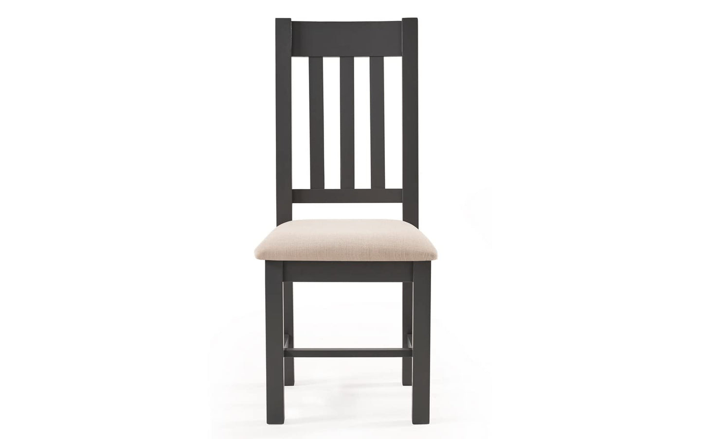 Julian Bowen Bordeaux Dining Chairs, Set of 2, Grey - H105 x W47 x D54cm