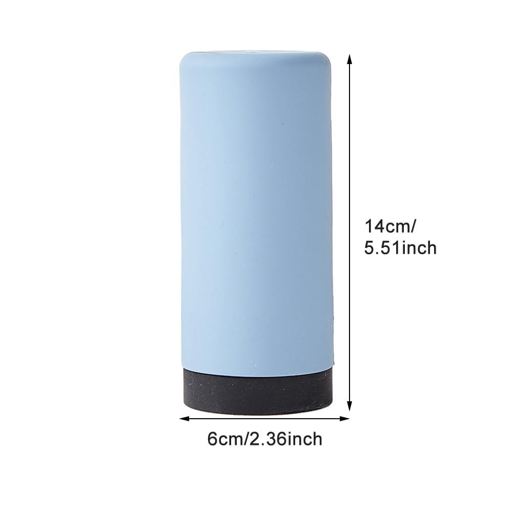 240ml Soap Squeezer, Non-Drip Dispenser for Washing Up Liquid Soap Dispenser Manual Pump, Squeezable Refillable(Blue)