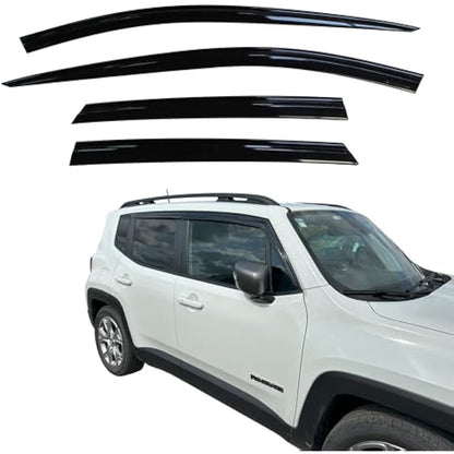 AUTO CLOVER Wind Deflectors Set for Jeep Renegade 2014+ (4 pieces)